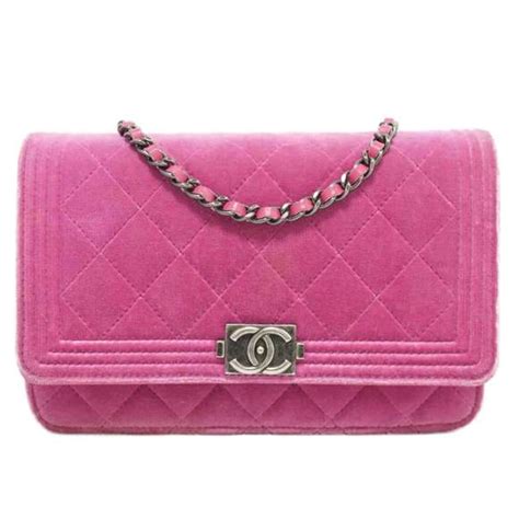 pink velor chanel luggage|chanel leather backpack.